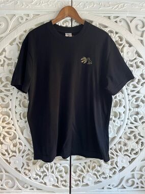 OVO October’s Very Own Toronto Raptors Owl Logo Black T-Shirt Made Canada M